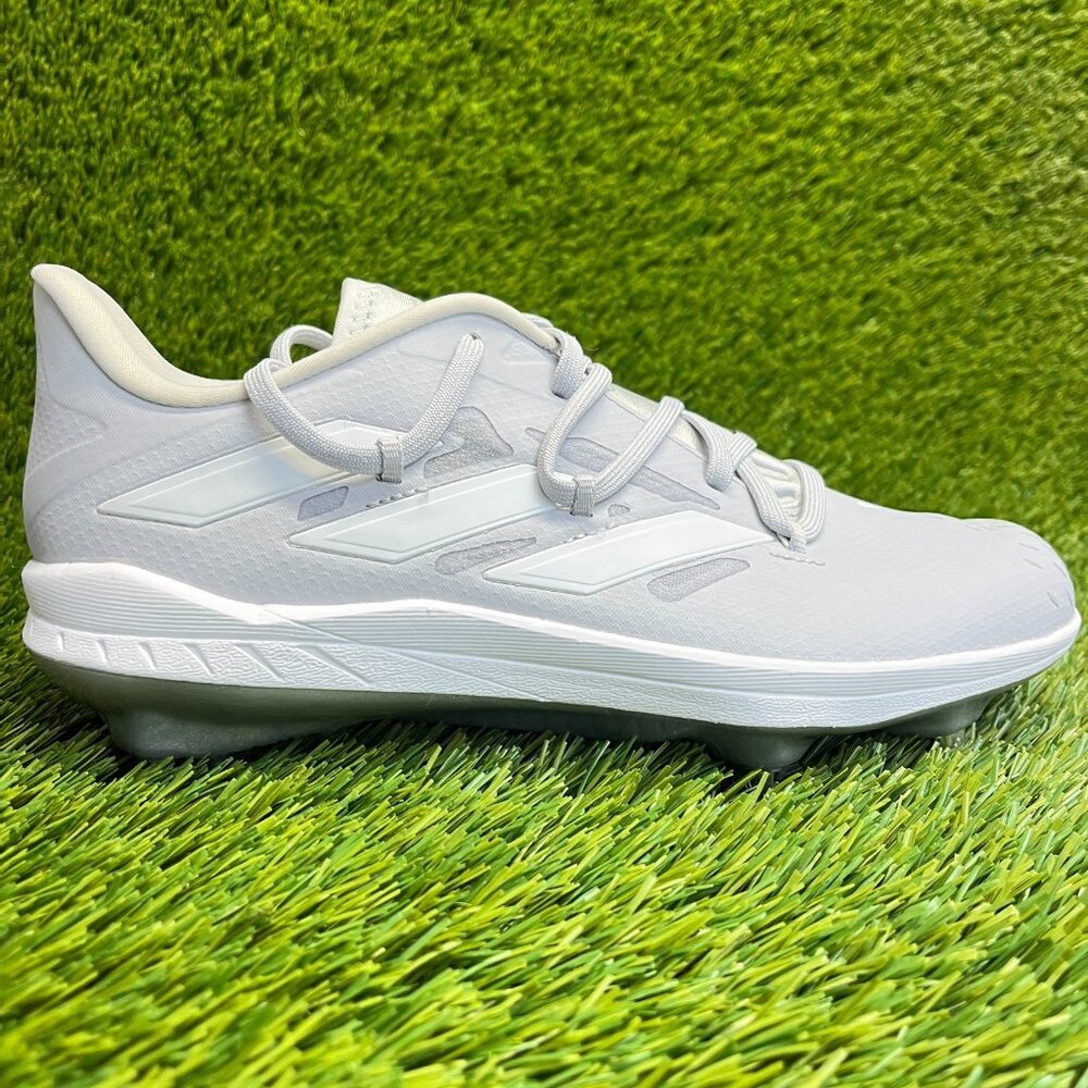 Adidas‎ Adizero Afterburner 9 Mens Size 7 Gray White Running Baseball Cleats